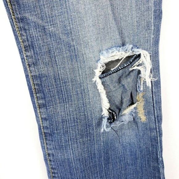 Paper Denim & Cloth 2-KAT-43 Distressed Bootcut Denim Mid Rise Jeans Women's 29 - Picture 6 of 8